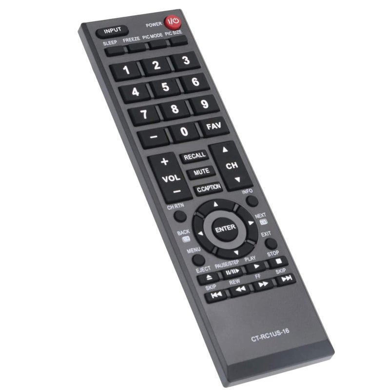 Beyution CT-RC1US-16 Replacement Remote Control Fit for Toshiba TV 43L310U 43L420U 49L310U 49L420U 55L310U 65L350U 19AV600U 19AV600UZ 19C100 19C100U 19C10U 19C1D 19C1DU 19L4200 19SL410U 19SL410X - Image 2